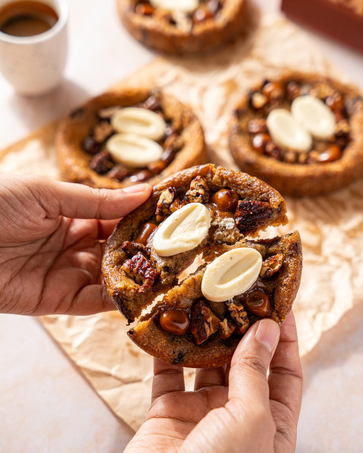 XL Salted Caramel & Pecan Fudgy Tart Brookie