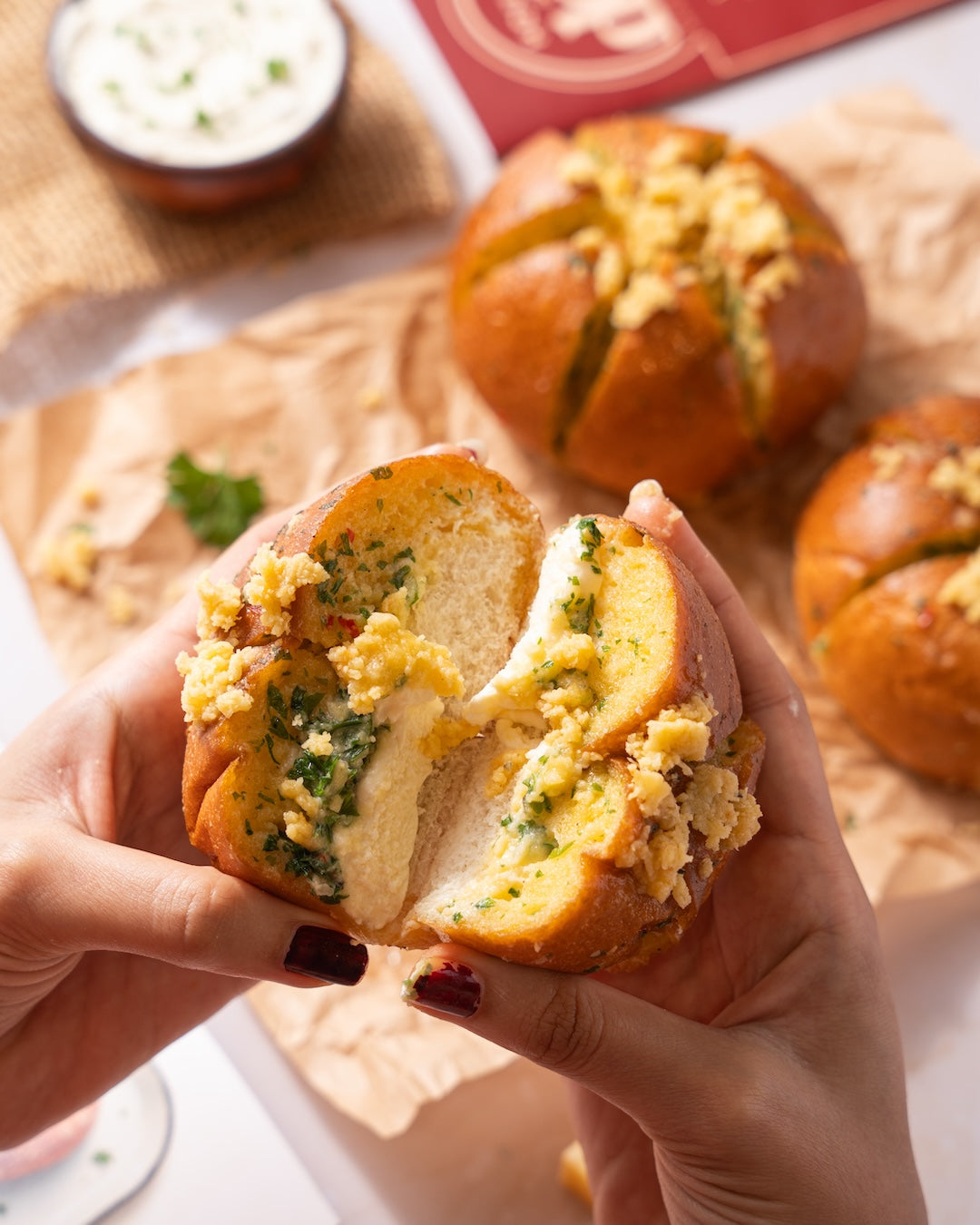 Korean Cream Cheese Bun
